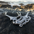 Saga Dragon Necklace in Sterling Silver | Necklet | Wiccan Center