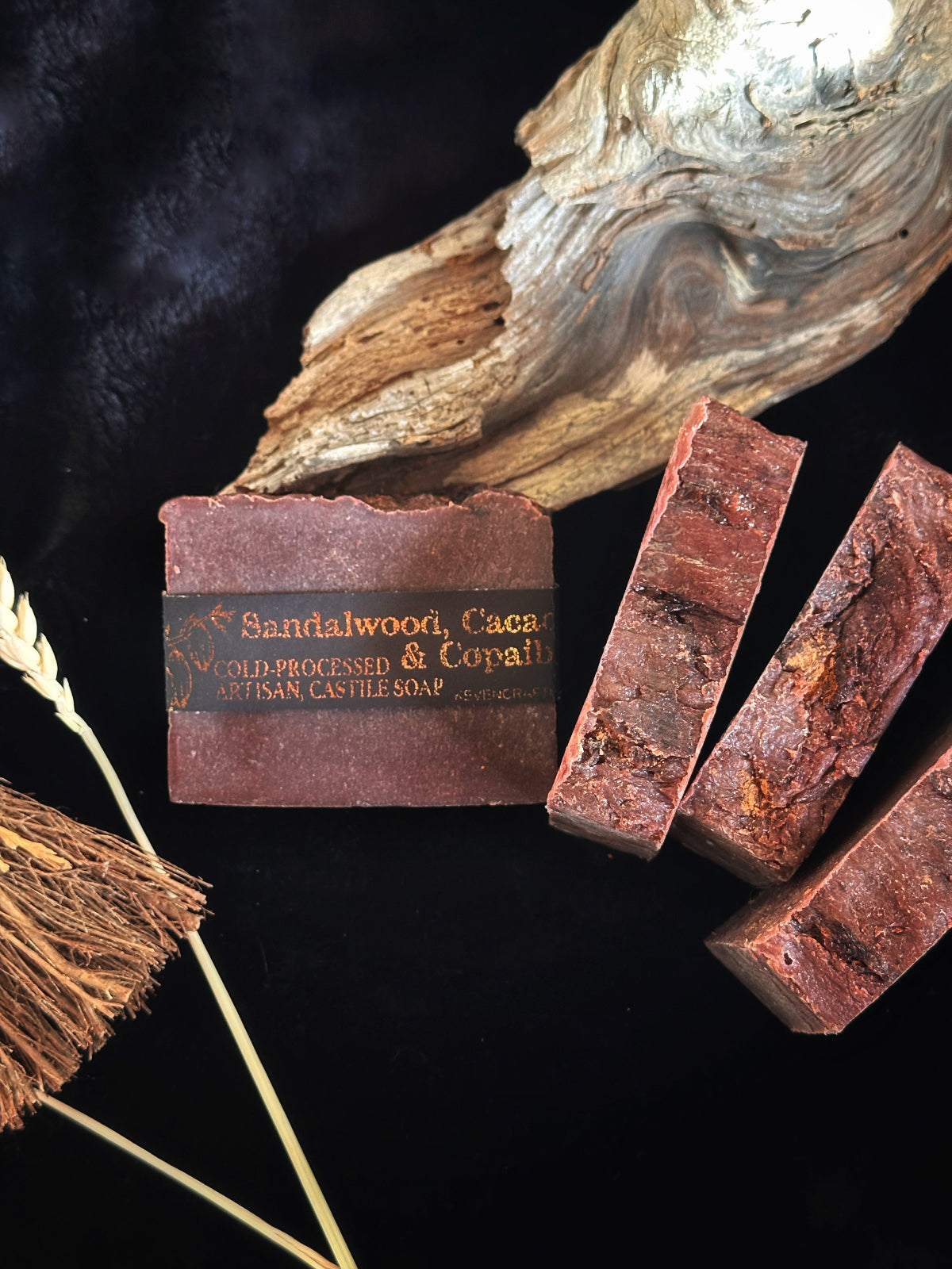 Sandalwood, Cacao & Copaiba - Artisan, Superfatted, Cold- Processed Castile Soap for the Face and Body | Soap | Wiccan Center