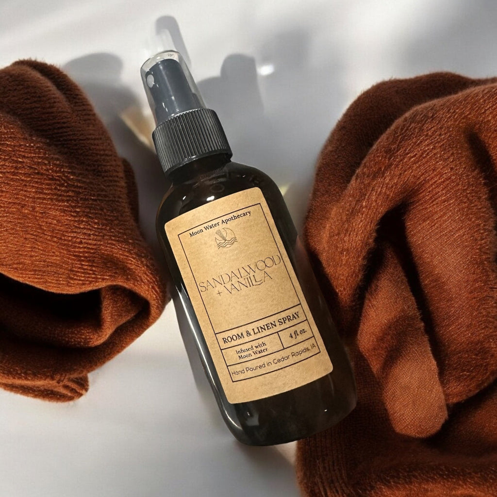 Sandalwood + Vanilla - ROOM SPRAY -- by Moon Water Apothecary! | | Wiccan Center