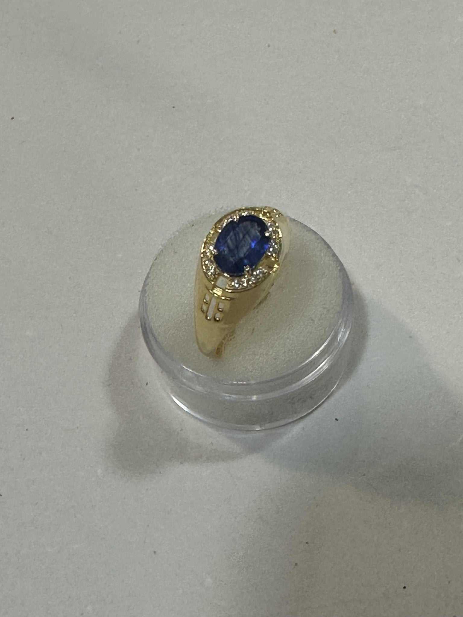 Sapphire Ring - Size 9 "Golden Blues" | Rings | Wiccan Center