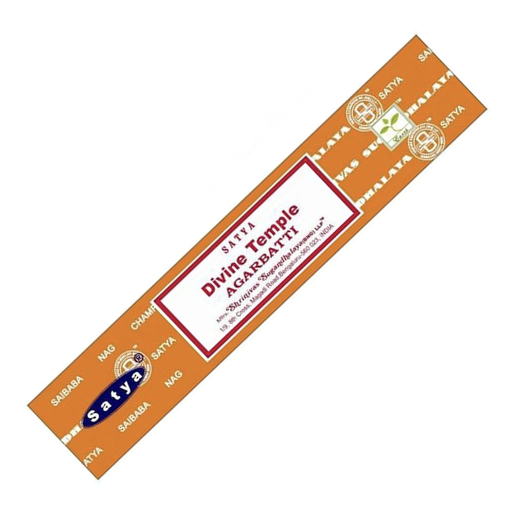 Satya Divine Temple Incense Sticks 15 gm | Incense | Wiccan Center