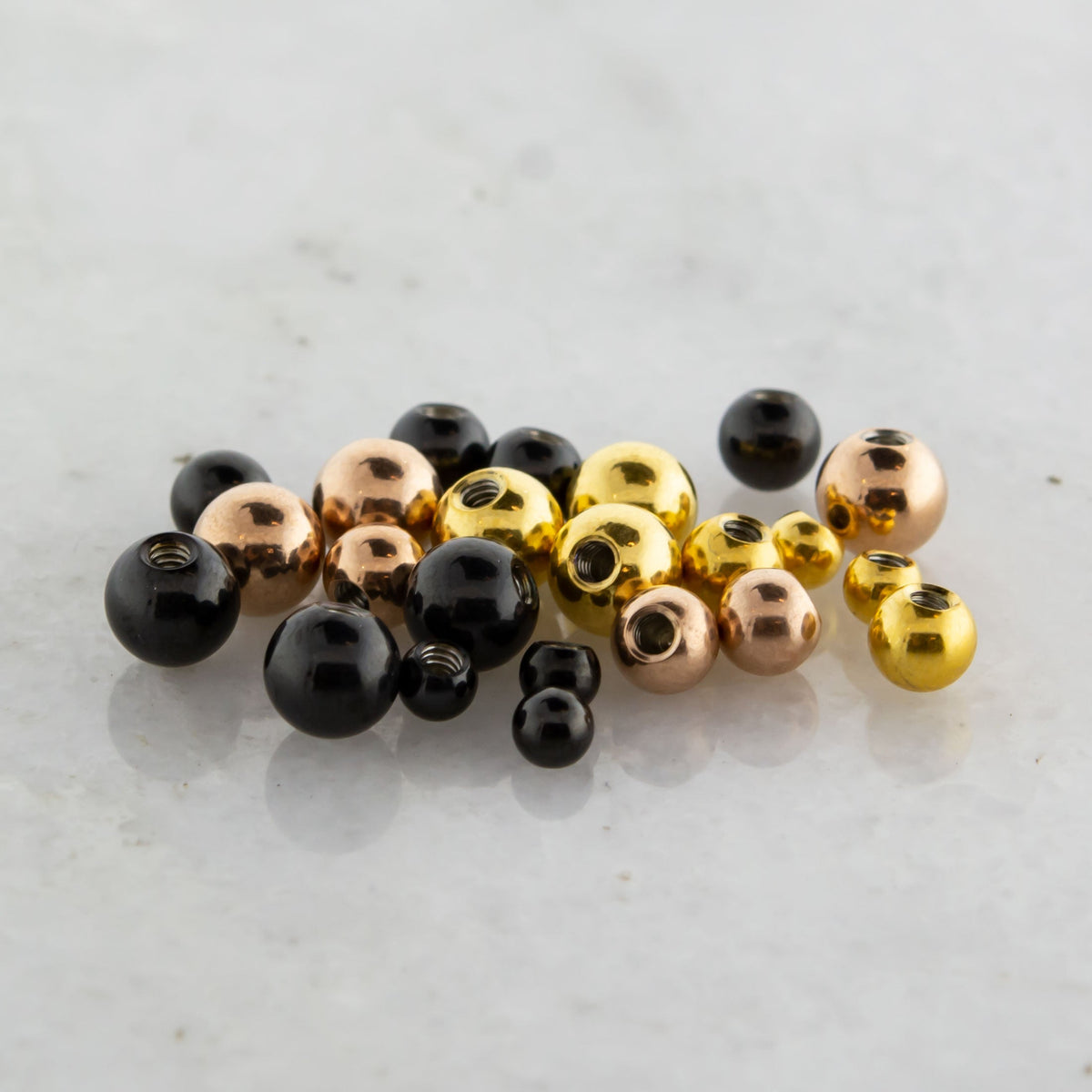 Steel Externally Threaded PVD Coated Balls | | Wiccan Center