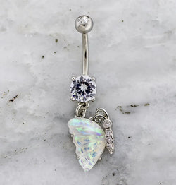 14G Iridescent Butterfly Navel Ring | Body Jewelry | Wiccan Center