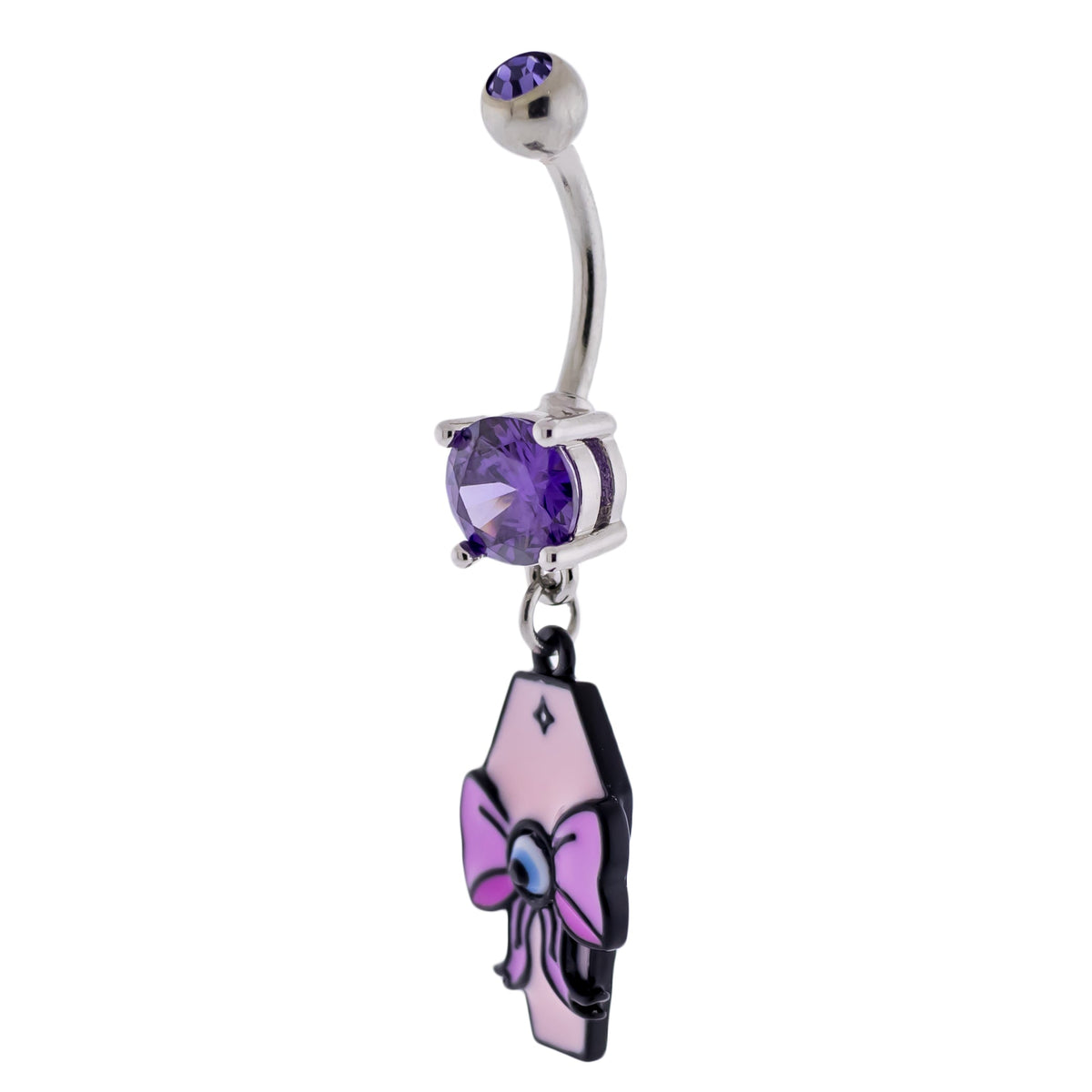 14G Eyeball Coffin Navel Ring | Body Jewelry | Wiccan Center