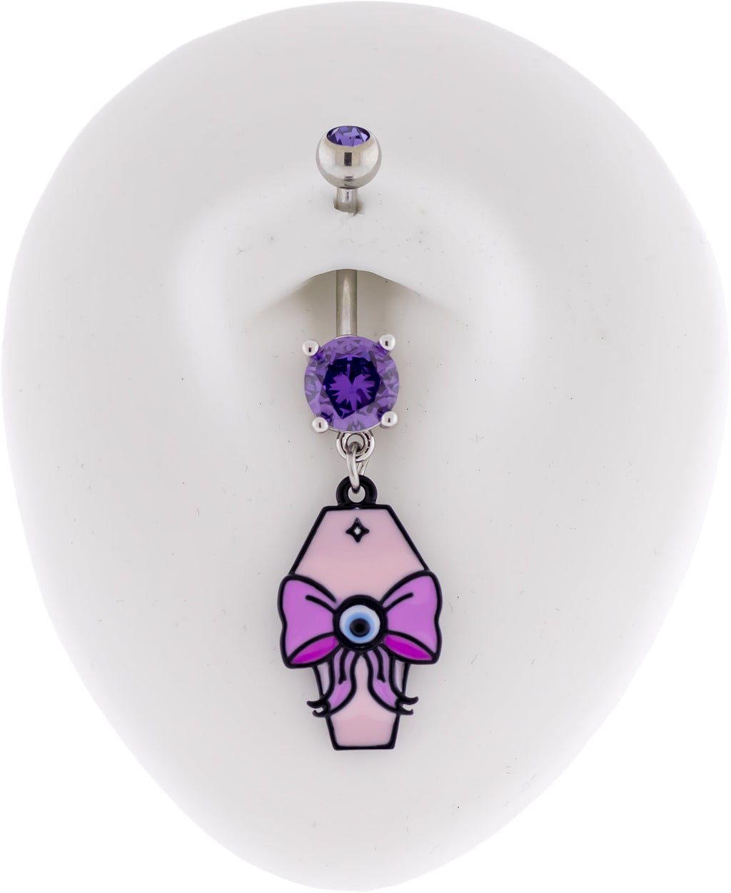 14G Eyeball Coffin Navel Ring | Body Jewelry | Wiccan Center