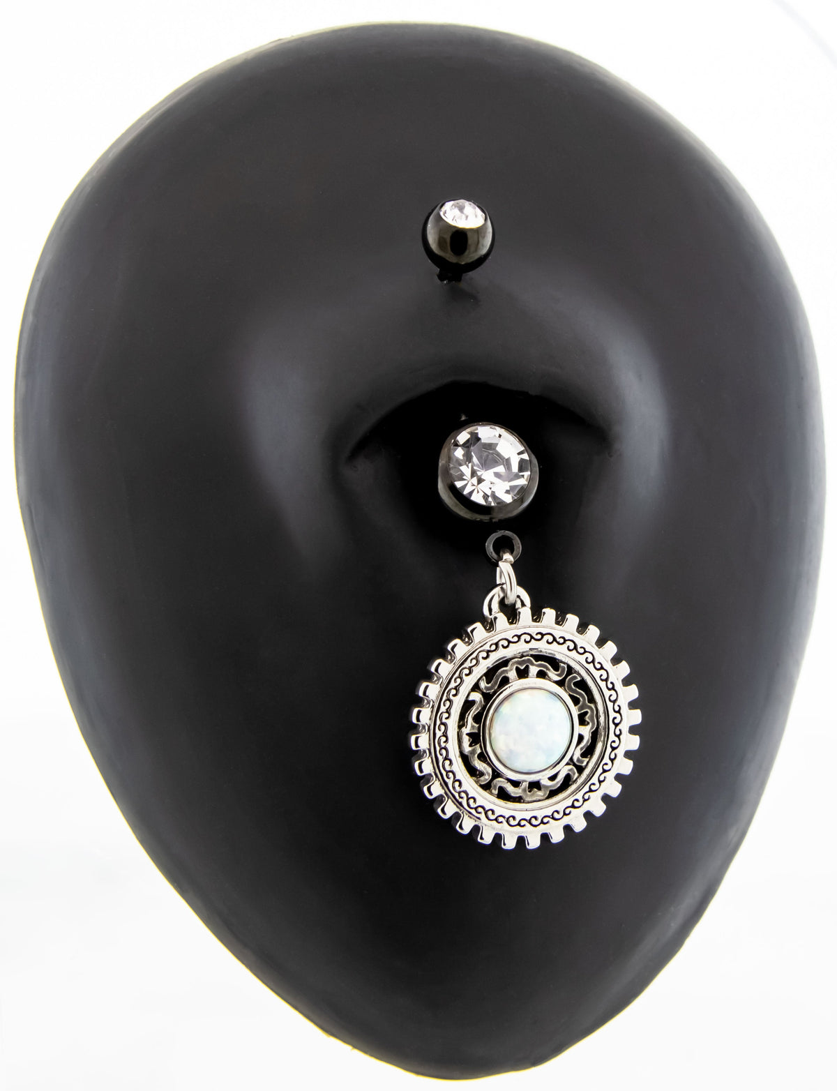 14G Steampunk Navel Ring