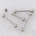 14G Externally Threaded Steel Straight Barbell with Ball | Body Jewelry | Wiccan Center