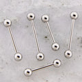 18G Externally Threaded Steel Straight Barbell with Ball | Body Jewelry | Wiccan Center