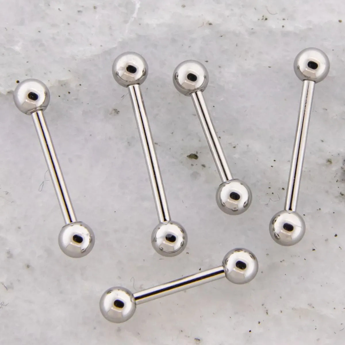 18G Externally Threaded Steel Straight Barbell with Ball | Body Jewelry | Wiccan Center