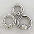 2G Steel Spring Loaded Captive Bead Rings | Body Jewelry | Wiccan Center