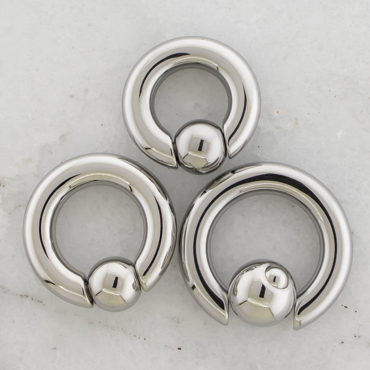 2G Steel Spring Loaded Captive Bead Rings | Body Jewelry | Wiccan Center