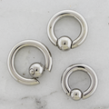 4G Steel Spring Loaded Captive Bead Rings | Body Jewelry | Wiccan Center