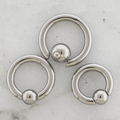 6G Steel Spring Loaded Captive Bead Rings | Body Jewelry | Wiccan Center