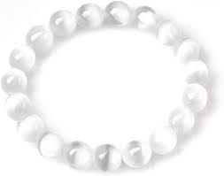 Selenite Bracelet 8mm | Jewelry-Bracelet | Wiccan Center