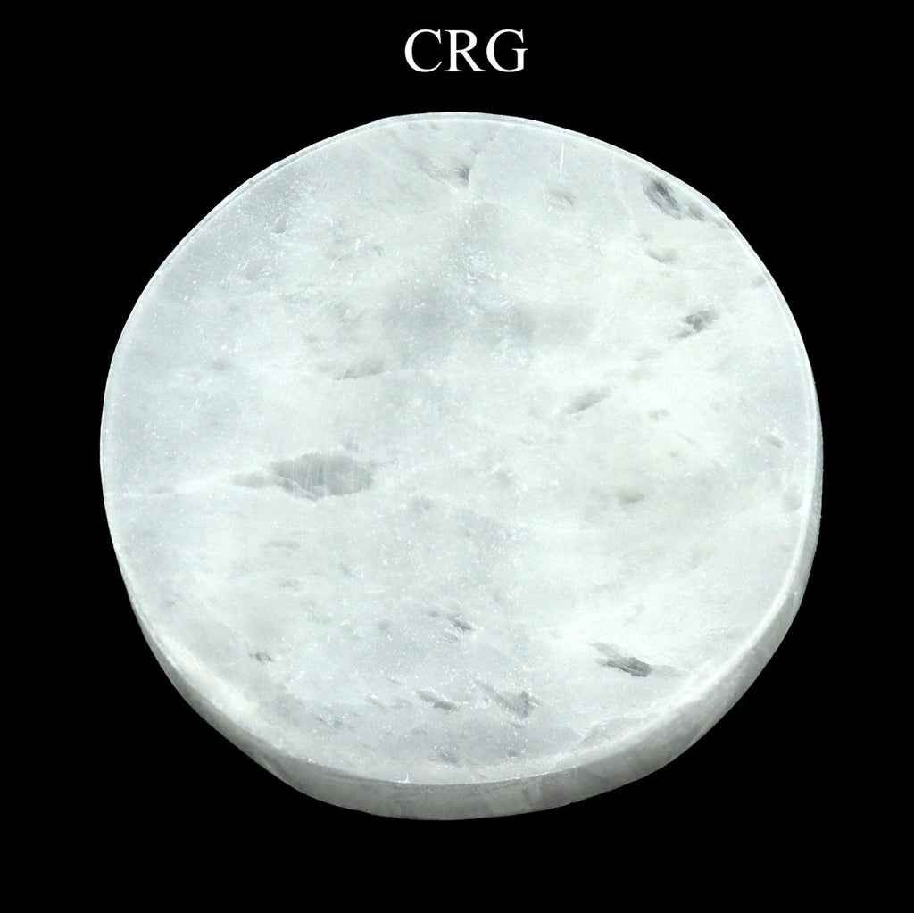 Selenite Round Plate 10cm (1 Piece)