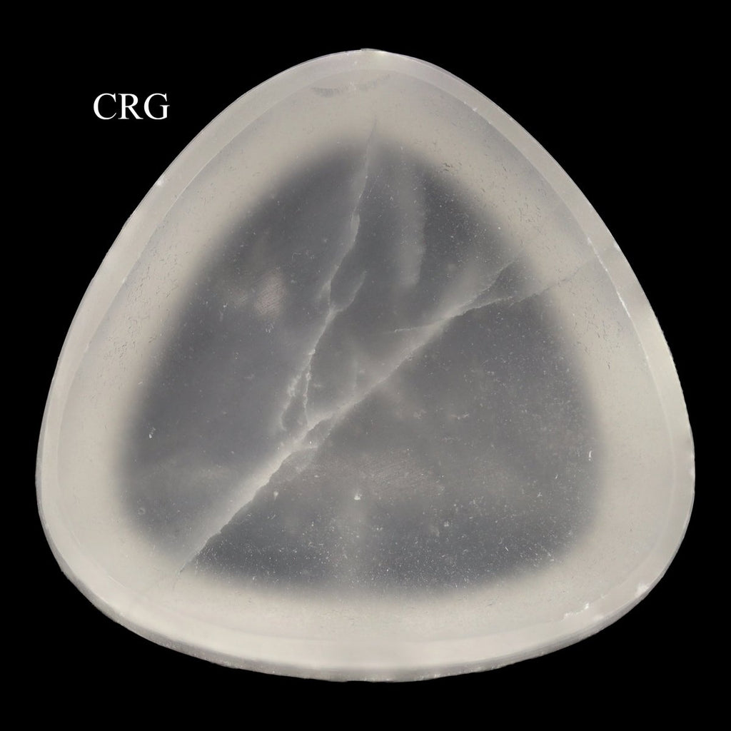 Selenite Triangle Bowl - 8 cm - QTY 1 | Selenite | Wiccan Center