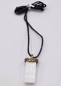 Selenite Crystal Necklace | necklace | Wiccan Center