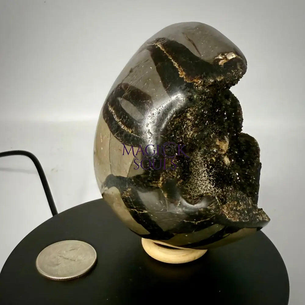 Septarian Druzy Dragon Egg UV Reactive