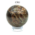 SET OF 2 - Garnet Spheres / 25-40mm AVG
