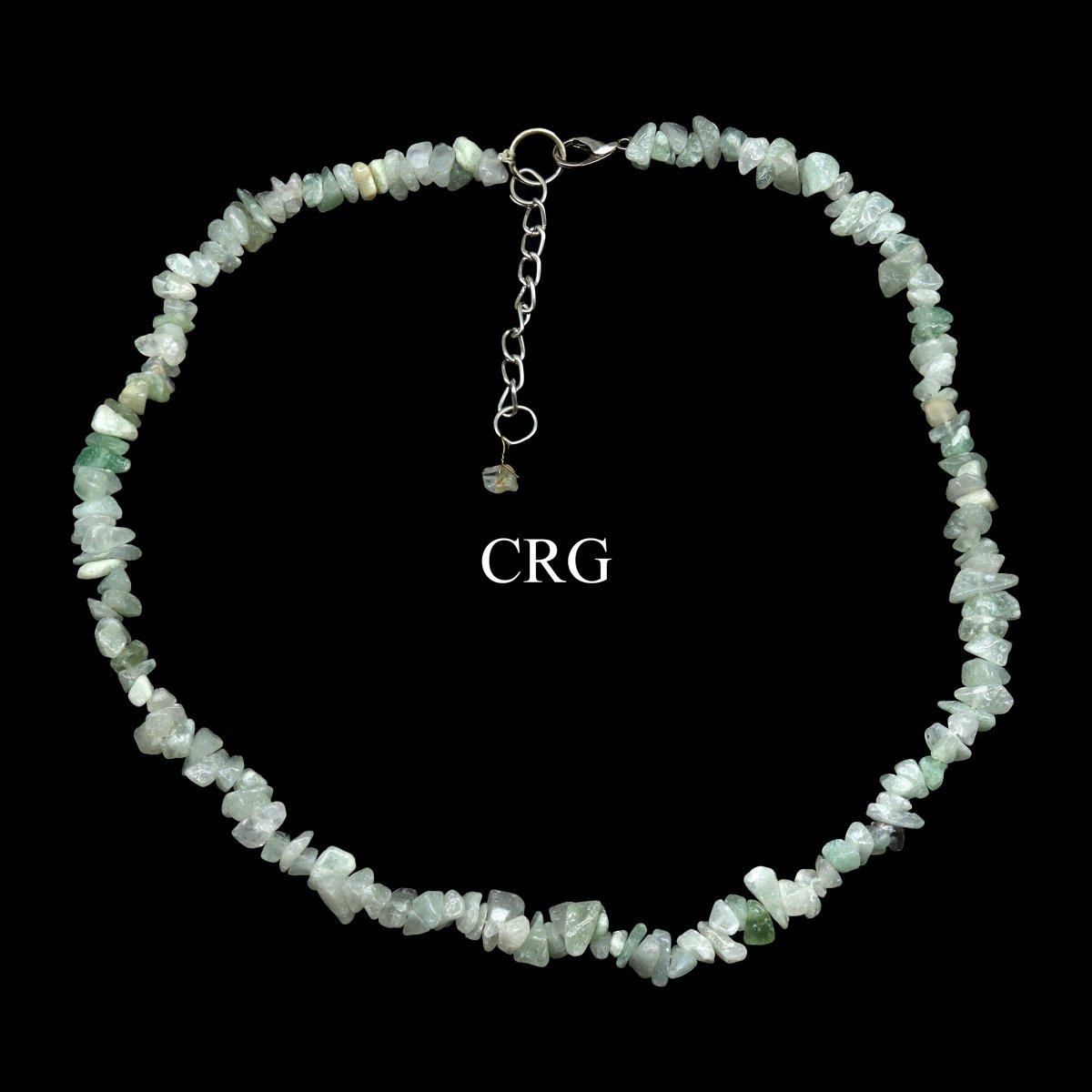Green Aventurine Strand Chip Choker Necklace (16 Inches) (4 Pieces)
