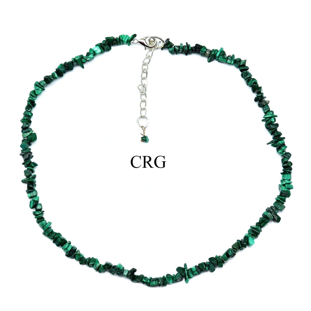 Malachite Inspired Strand Chip Choker Necklace (16 Inches) (4 Pieces)
