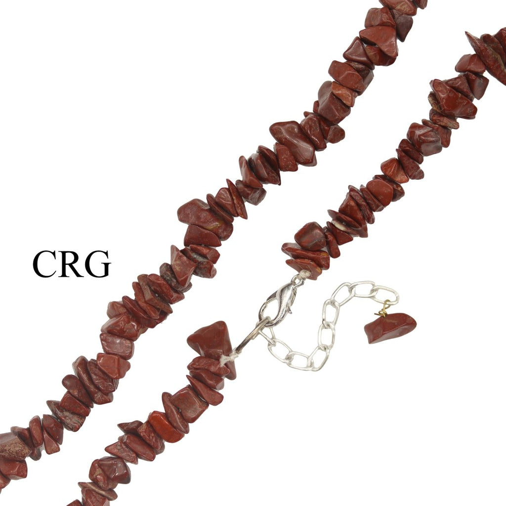 Red Jasper Strand Chip Choker Necklace (16 Inches) (4 Pieces)