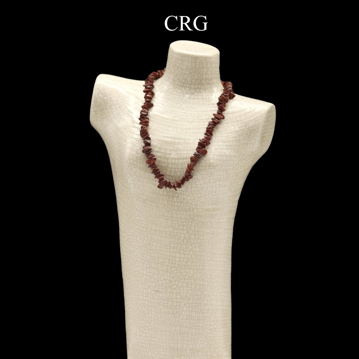 Red Jasper Strand Chip Choker Necklace (16 Inches) (4 Pieces)