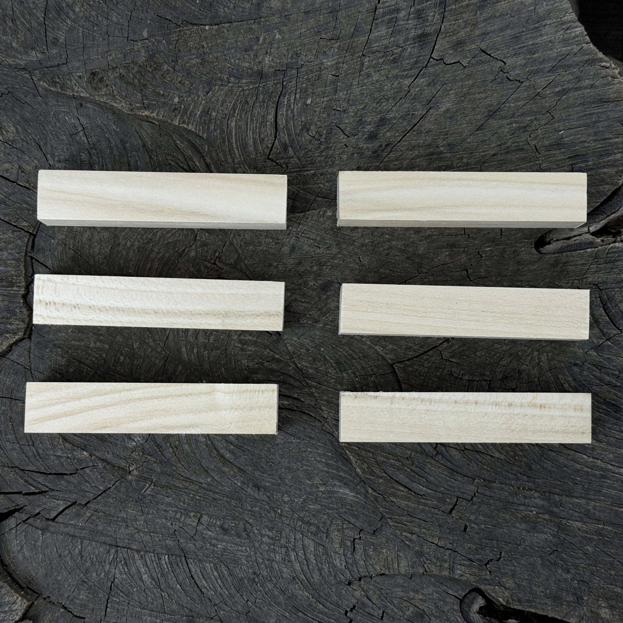 Set of 6 Linden Wood Carving Blanks, 10 x 2 x 2 cm (3.94 x 0.79 x 0.79 in)