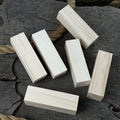Set of 6 Medium Rectangular Linden Wood Carving Blanks