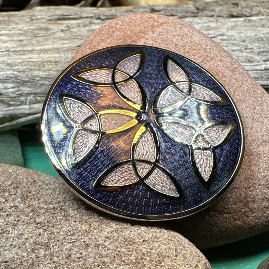 Trinity Knot Enamel Celtic Brooch | Brooch | Wiccan Center