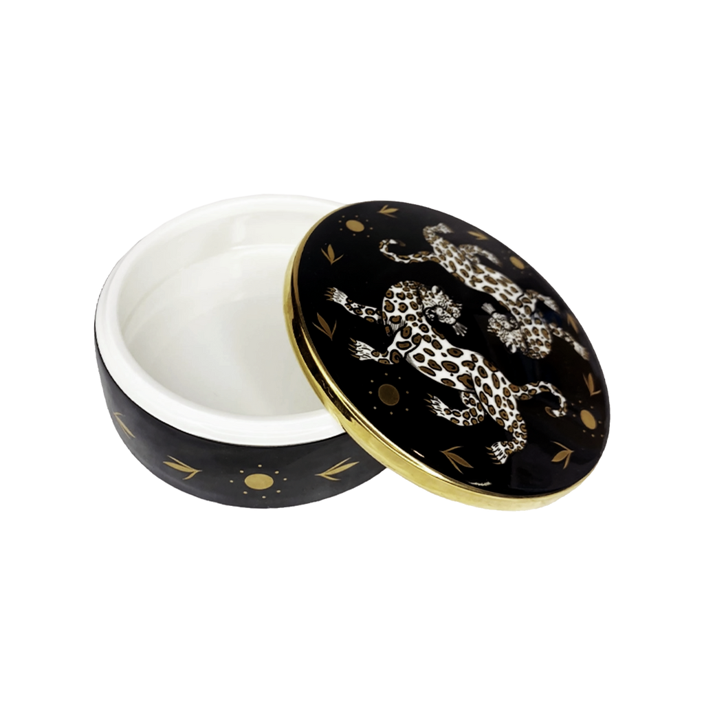 Maenad Glazed Porcelain Round Box