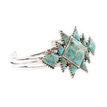 Sharp Blue Turquoise and Sterling Silver Cuff Bracelet | Bracelets | Wiccan Center