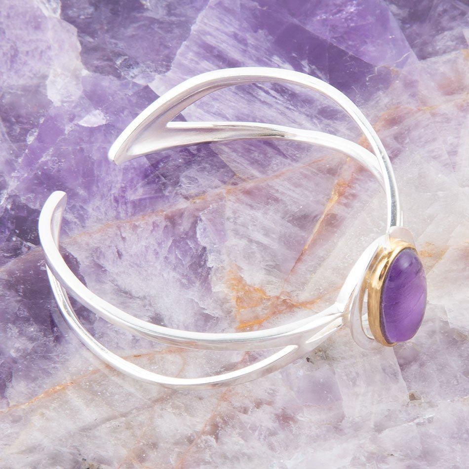 Shine Bright Amethyst Cuff Bracelet | Bracelets | Wiccan Center