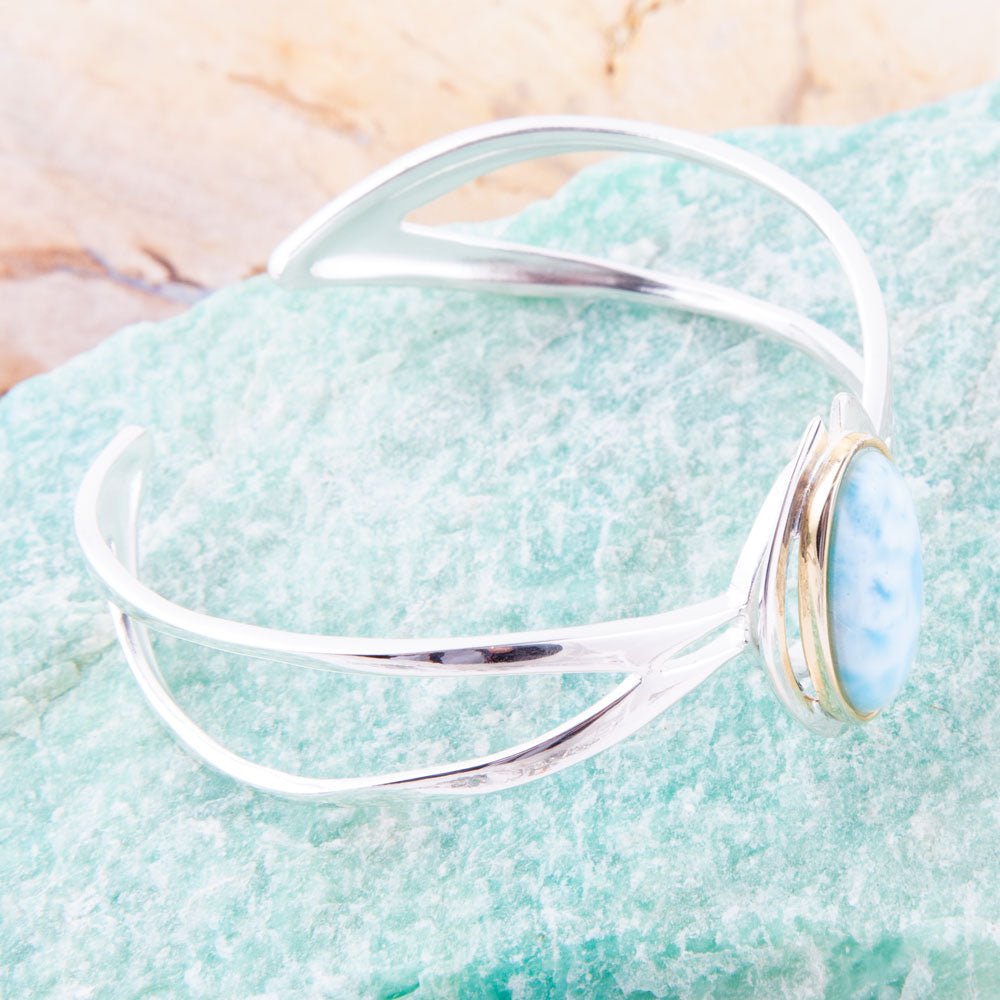 Shine Bright Larimar Cuff Bracelet | Bracelets | Wiccan Center