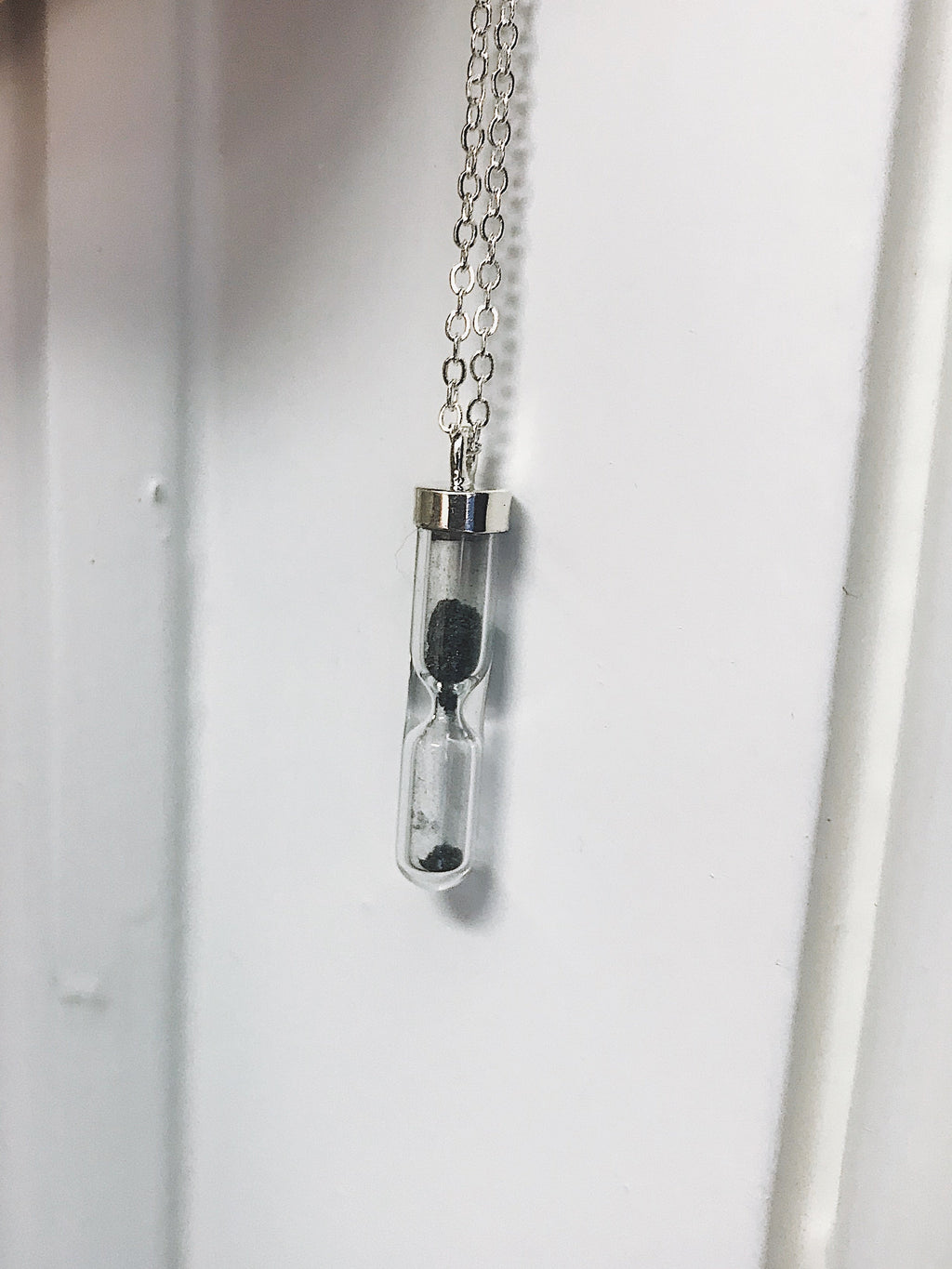 Space Time Hourglass Necklace with Meteorite Dust | Necklace | Wiccan Center