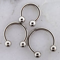 Steel Externally Threaded 10G Horseshoe | Body Jewelry | Wiccan Center