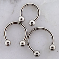 Steel Externally Threaded 10G Horseshoe | Body Jewelry | Wiccan Center