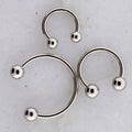 Steel Externally Threaded 14G Horseshoe | Body Jewelry | Wiccan Center