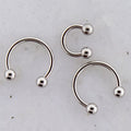 Steel Externally Threaded 18G Horseshoe | Body Jewelry | Wiccan Center