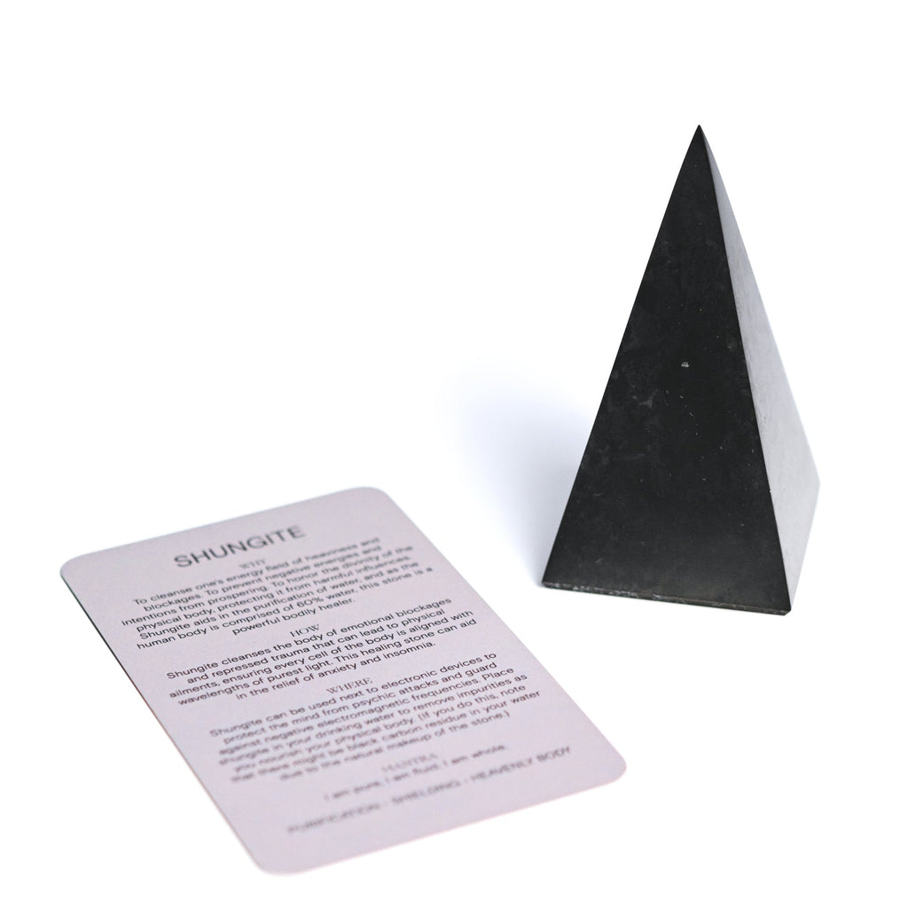 Shungite Pyramid Tall | Pyramid | Wiccan Center