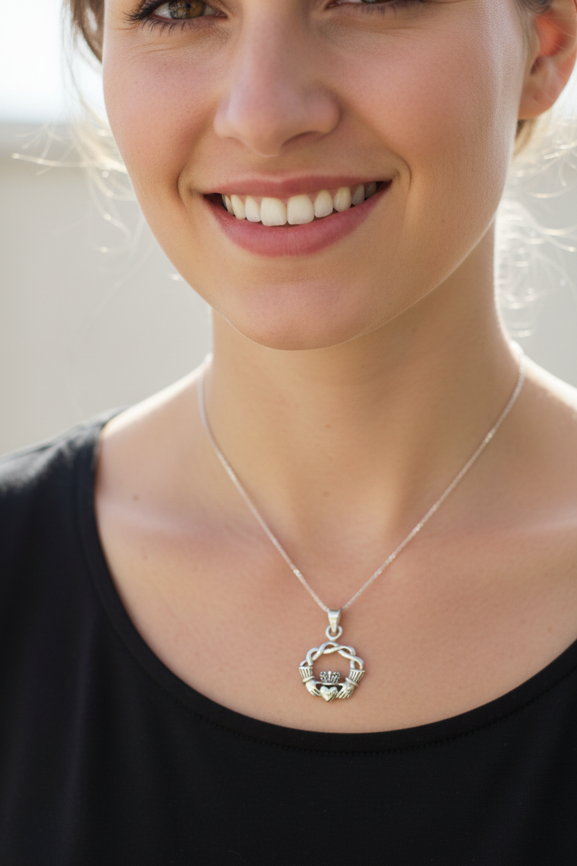 Shanagolden Claddagh Necklace | Pendant | Wiccan Center