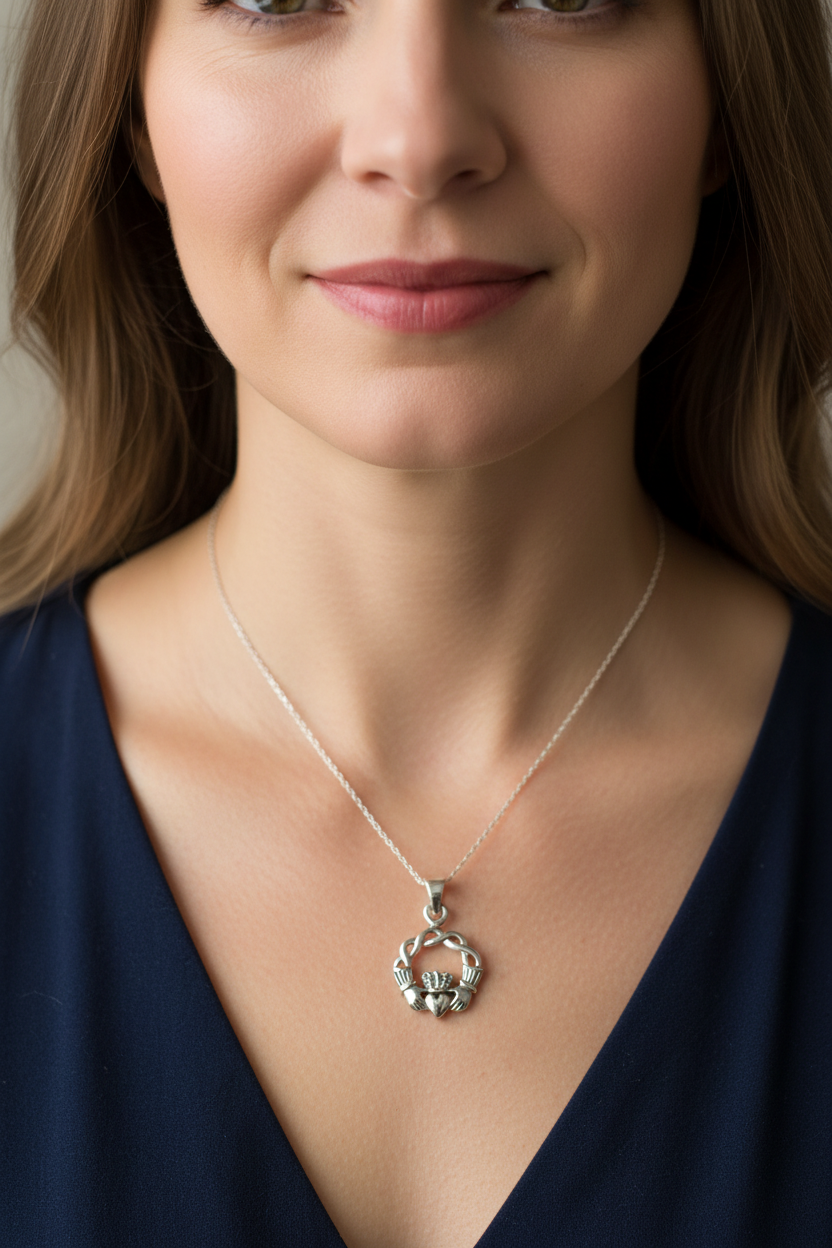 Shanagolden Claddagh Necklace | Pendant | Wiccan Center