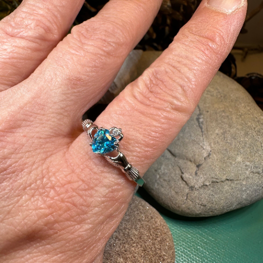 Topaz Claddagh Ring | Ring | Wiccan Center