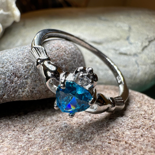 Topaz Claddagh Ring | Ring | Wiccan Center