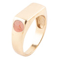 Signet Orange Sponge Coral and Bronze In The Hole Ring | Rings | Wiccan Center