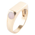 Signet Pink Opal and Bronze In The Hole Ring | Rings | Wiccan Center