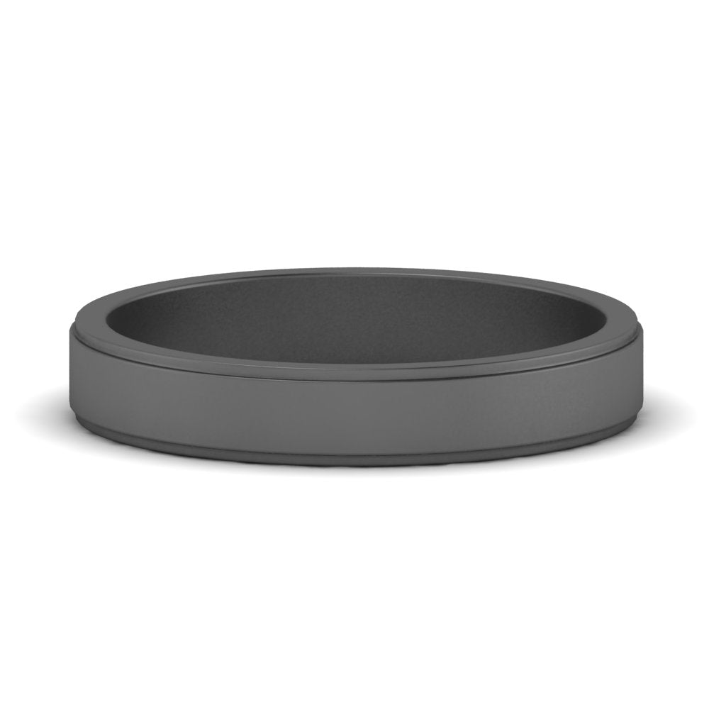 Simple Flat Wedding Band 4MM