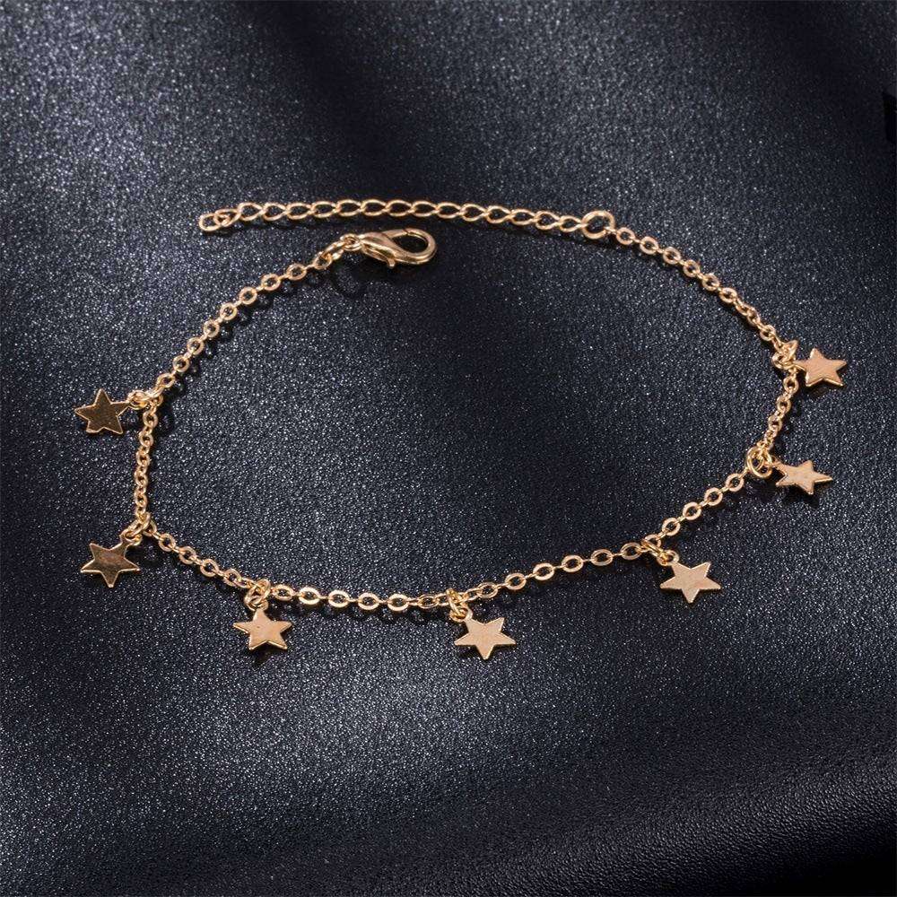 Simple Star Fashion Anklet Jewelry | Button Full Cup Plus Size Bra Without Wi | Wiccan Center