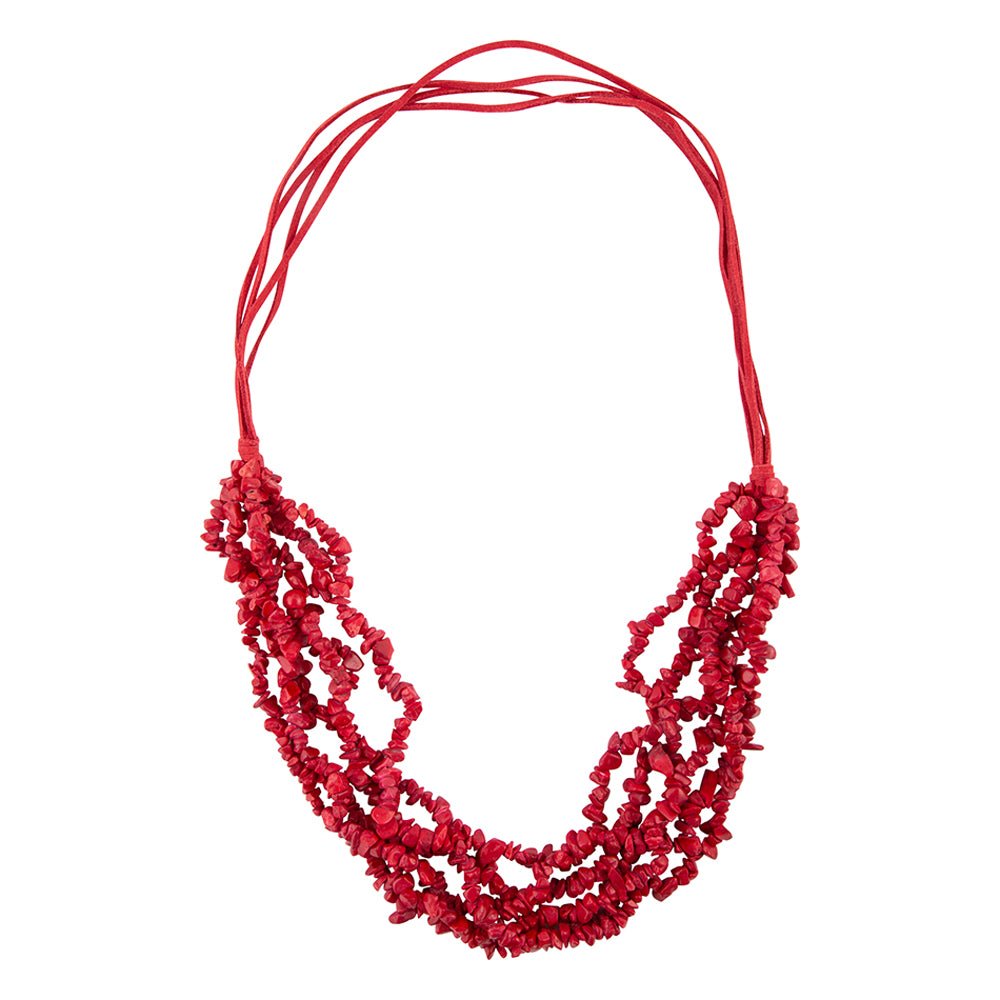 Six Strand Red Magnesite Necklace | Necklaces | Wiccan Center