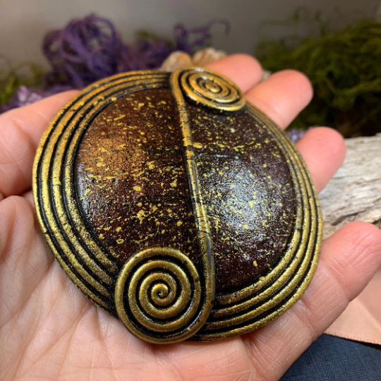 Celtic Ancient Scroll Pin | Brooch | Wiccan Center